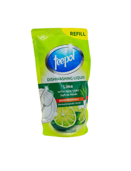 TEEPOL Dishwash Lime refill pack, 500ml