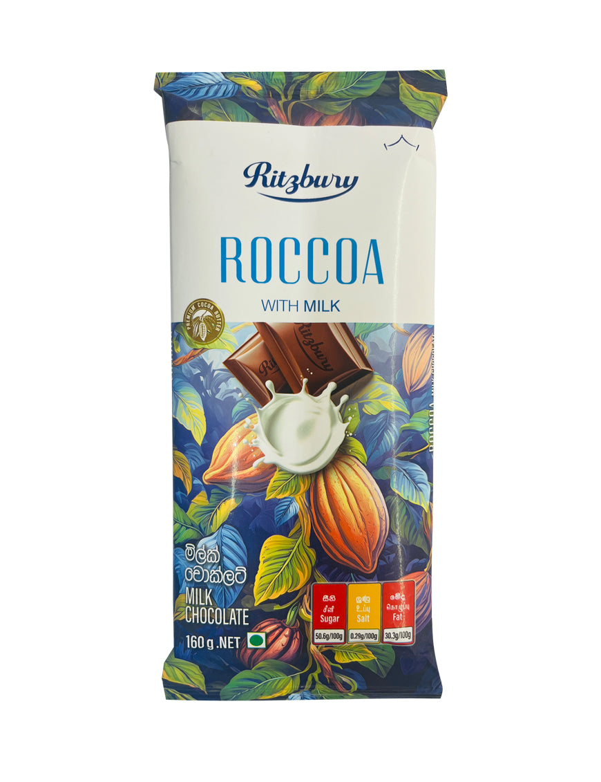 RITZBURY Roccoa Milk Chocolate, 160g