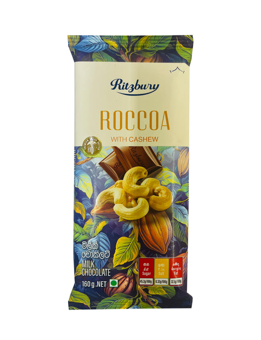 RITZBURY Roccoa Cashew Chocolate, 160g