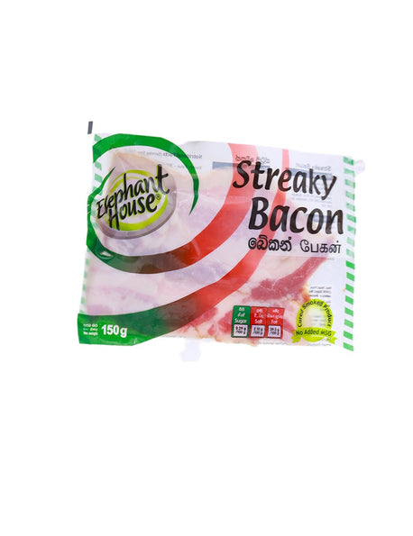 ELEPHANT HOUSE Streaky Bacon, 150g