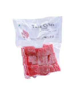 FROZEN TUNA Cubes, 500g