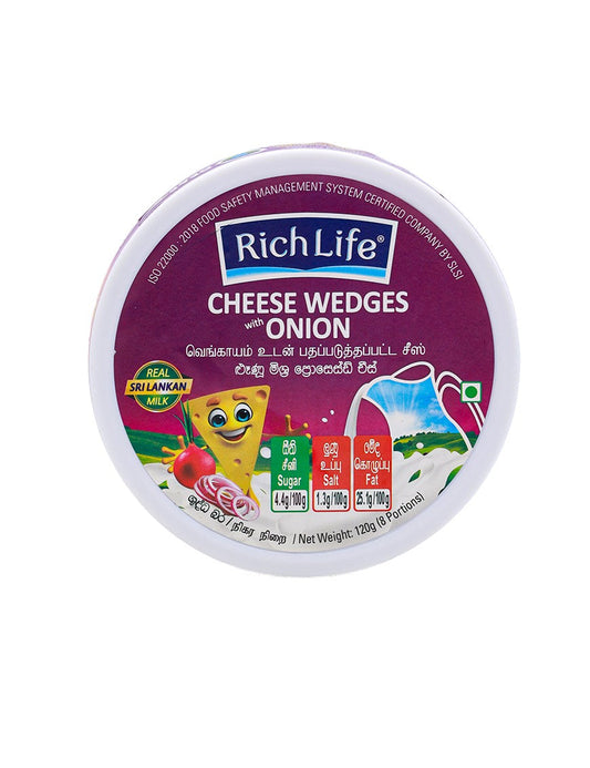 RICHLIFE Cheese Wedges Onion, 120g