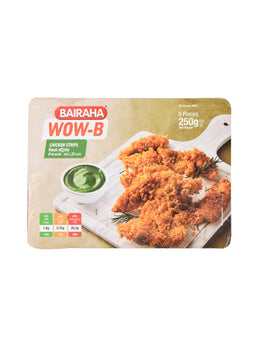 BAIRAHA Wow B Chicken Cryspy Strips, 250g