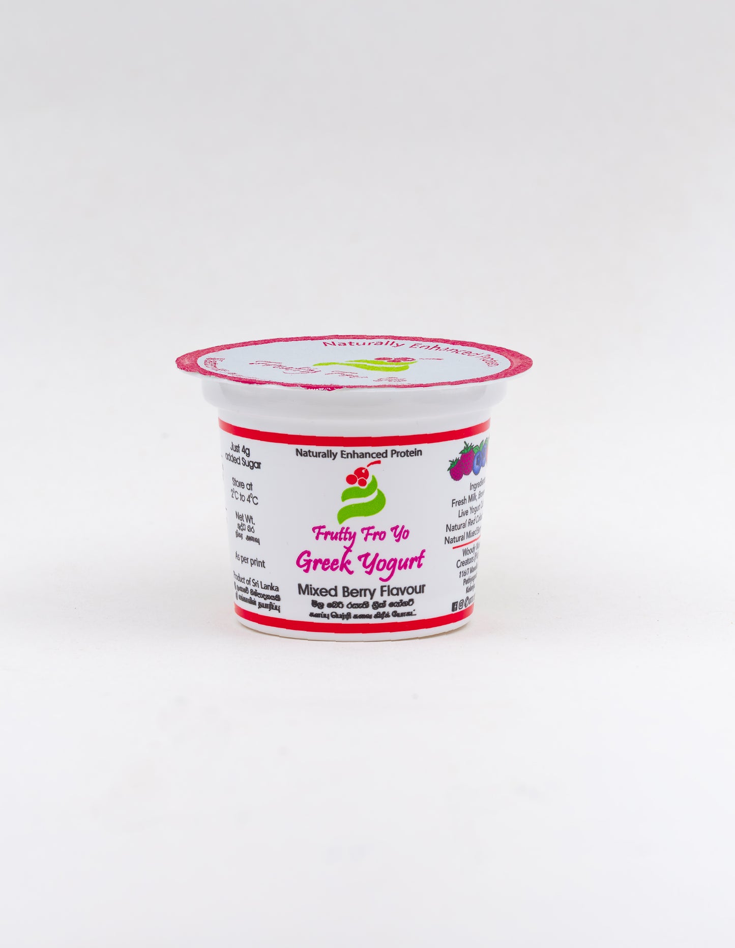 FRUTTYFRO Greek Yogurt Mixed Berry, 90G