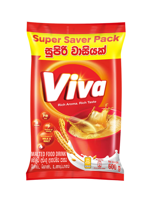 Viva Original Malted Food Drink Pouch, 600g